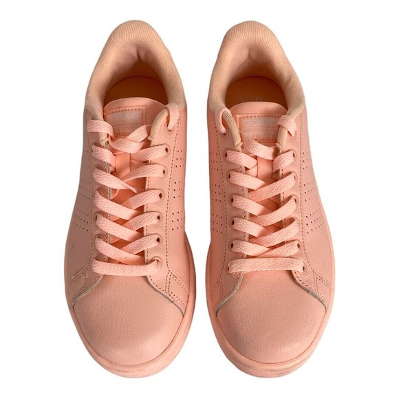 Adidas Womens Shoes Size 6 All Pink Neo Cloudfoam Sneakers Lace Up Running Shoe - Picture 3 of 9